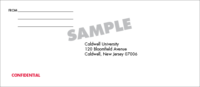 #9 Personalized Envelope - Confidential - 2 Color - Click Image to Close